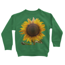 Load image into Gallery viewer, green sunflower sweatshirt for kids
