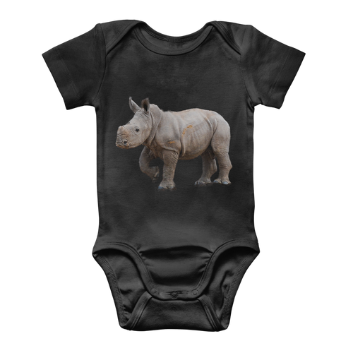 Baby Rhino | Animals of Africa | Classic Baby Onesie Bodysuit - Sharasaur