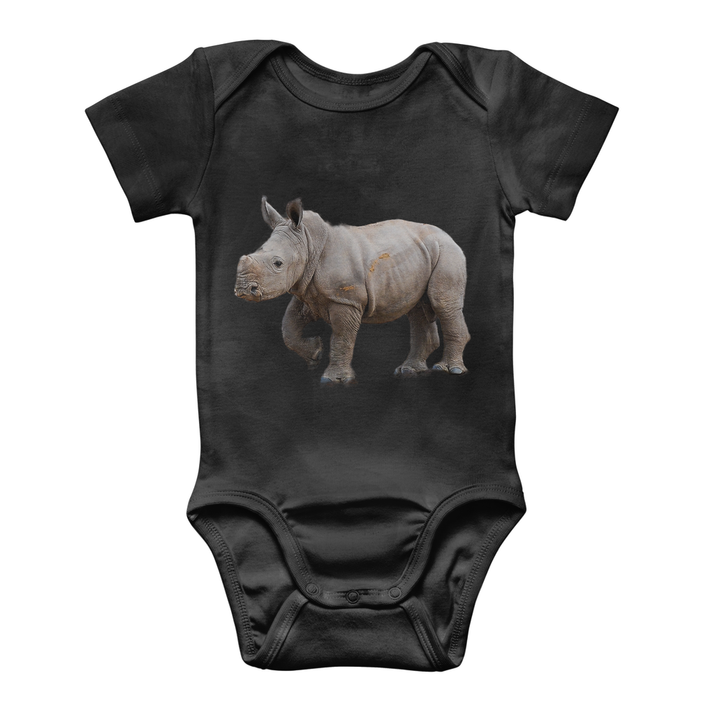 Baby Rhino | Animals of Africa | Classic Baby Onesie Bodysuit - Sharasaur
