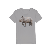 Load image into Gallery viewer, Baby Rhino t shirt in Pewter grey for girls and boys
