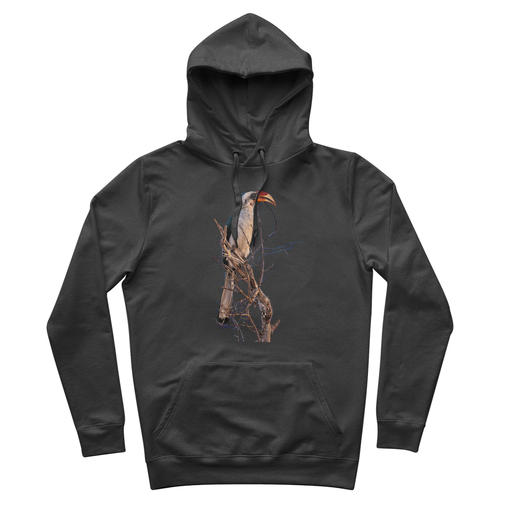 Red Billed Hornbill Hoodie