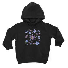 Load image into Gallery viewer, black floral hoodie for kids

