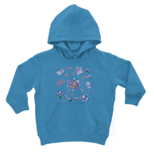 Load image into Gallery viewer, blue floral hoodie for kids
