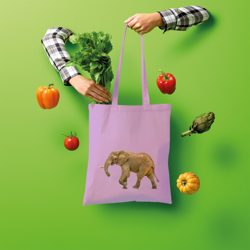 Elephant Tote Bag (Shopper style)