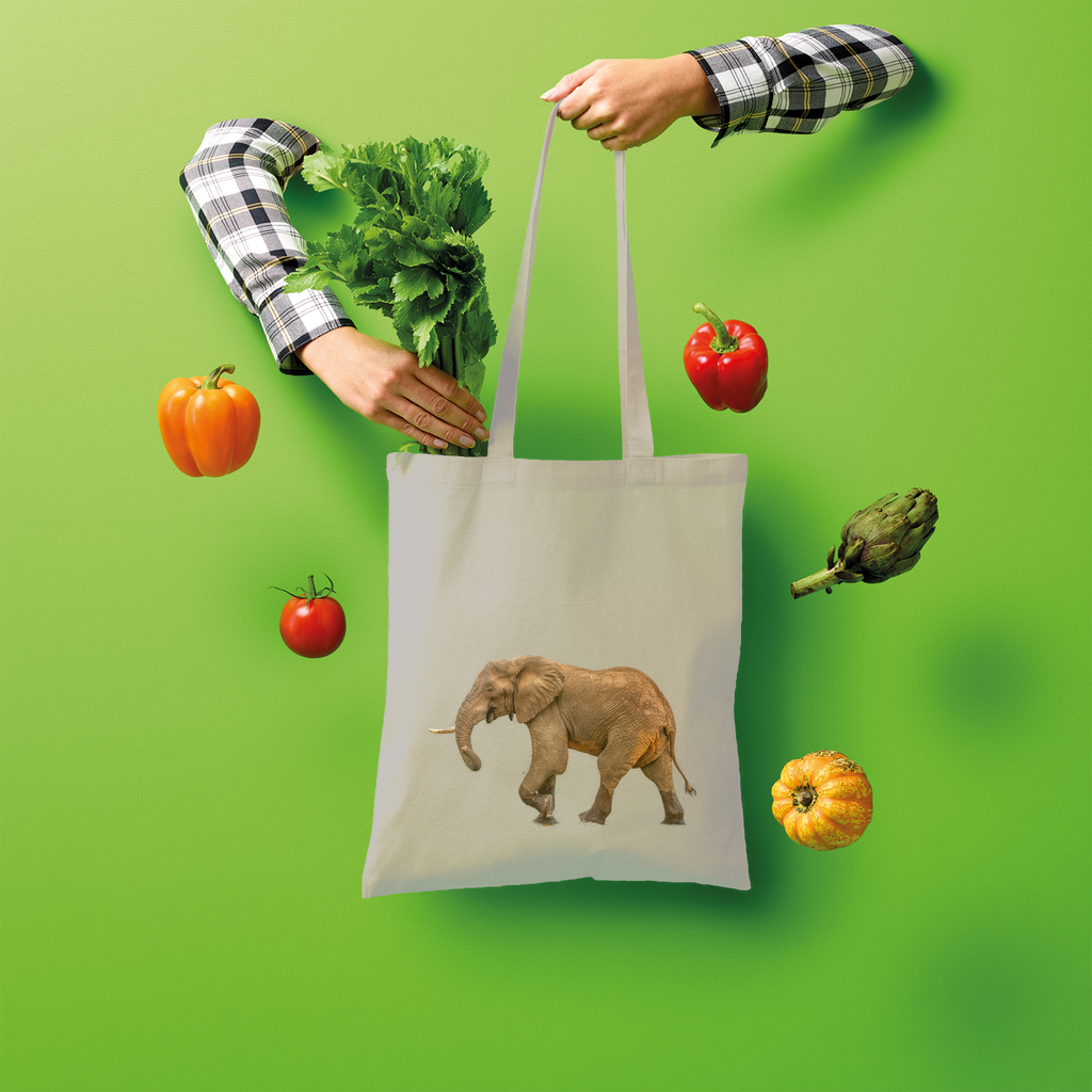 Elephant Tote Bag (Shopper style)