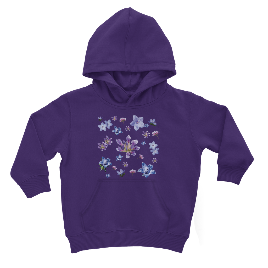 purple floral hoodie for kids