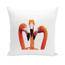 Load image into Gallery viewer, Orange Flamingo Throw Pillows
