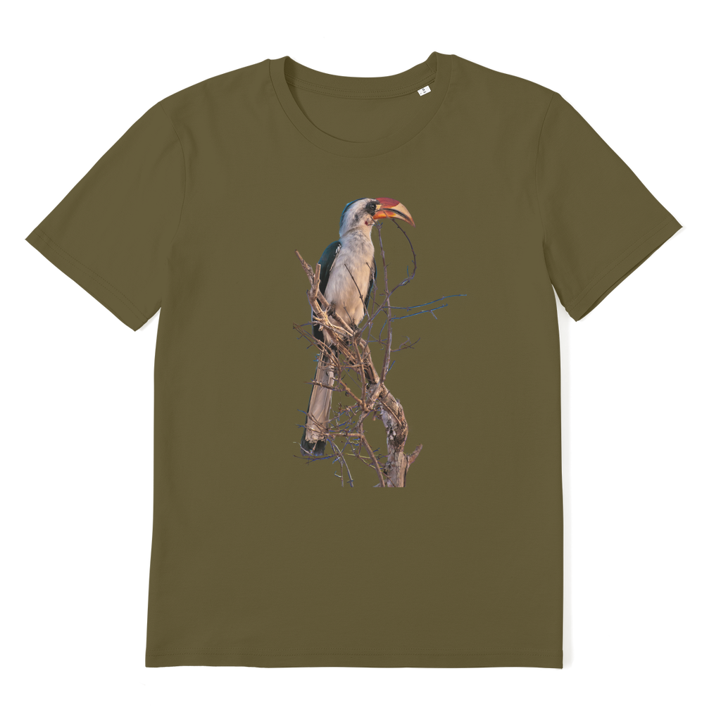 Red Billed Hornbill T-Shirt (Organic)