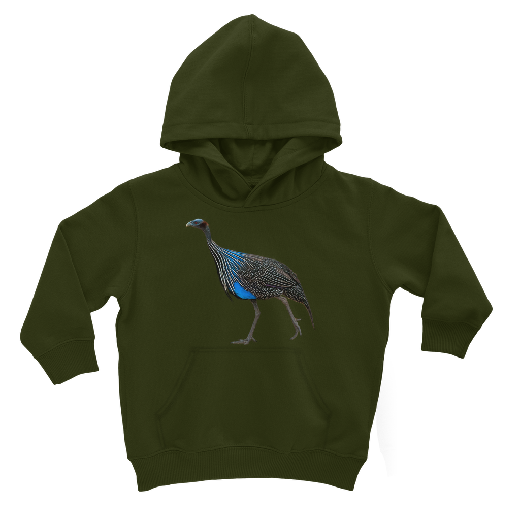 Vulturine Guinea Fowl Hoodie for Kids