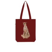 Load image into Gallery viewer, Cheetah | Animals of Africa Collection | Organic Tote Bag - Sharasaur
