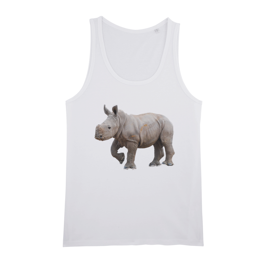 Baby Rhino | Animals of Africa | Organic Jersey Unisex Tank Top - Sharasaur