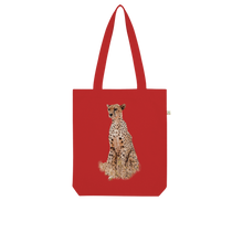 Load image into Gallery viewer, Cheetah | Animals of Africa Collection | Organic Tote Bag - Sharasaur

