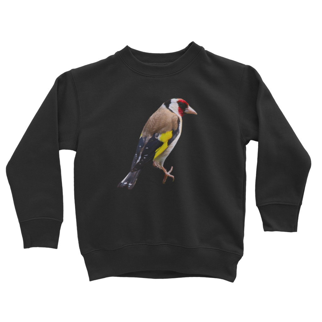 kids goldfinch sweatshirt in black