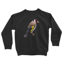 Load image into Gallery viewer, kids goldfinch sweatshirt in black
