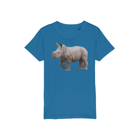 Baby Rhino | Animals of Africa | Organic Jersey Kids T-Shirt - Sharasaur