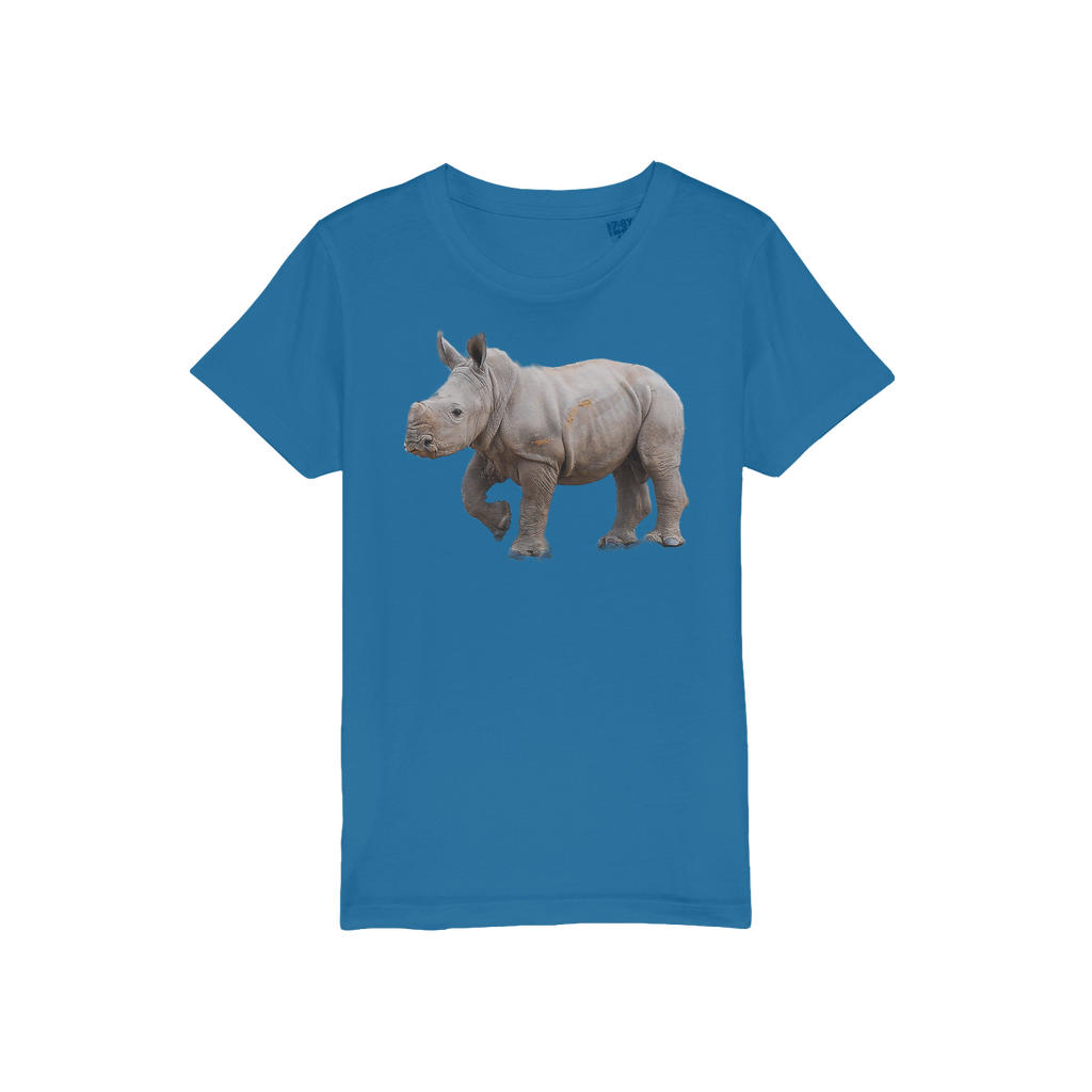 Baby Rhino | Animals of Africa | Organic Jersey Kids T-Shirt - Sharasaur
