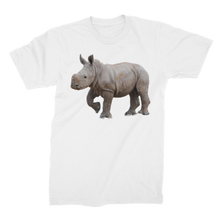 Charger l&#39;image dans la galerie, rhino calf t-shirt for men in white
