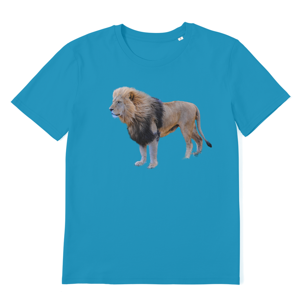 lion tee in blue