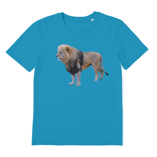 lion tee in blue