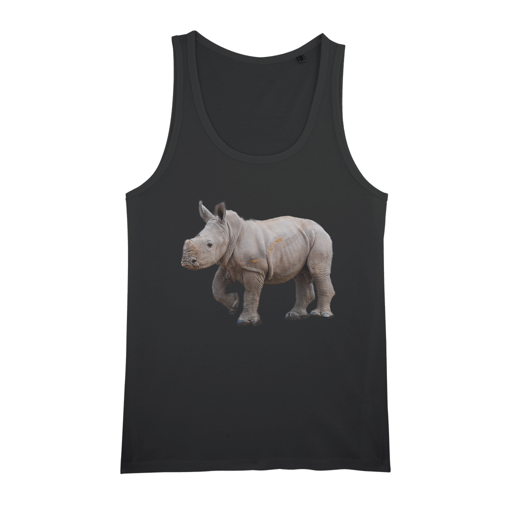 Baby Rhino | Animals of Africa | Organic Jersey Unisex Tank Top - Sharasaur