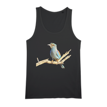 Load image into Gallery viewer, Eurasian Roller | Birds of Africa Collection | Organic Jersey Unisex Tank Top - Sharasaur

