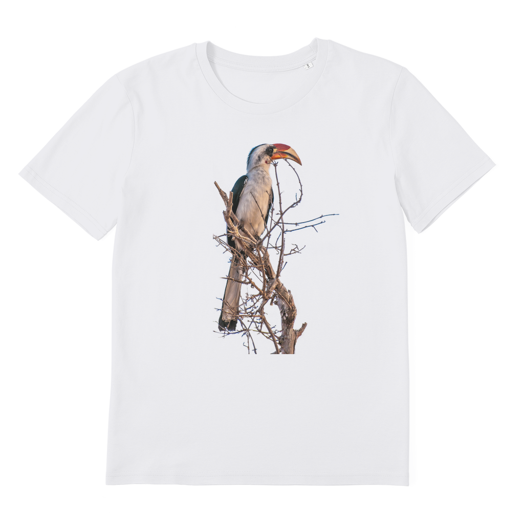 Red Billed Hornbill T-Shirt (Organic)