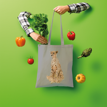 Load image into Gallery viewer, Cheetah | Animals of Africa Collection | Shopper Tote Bag - Sharasaur
