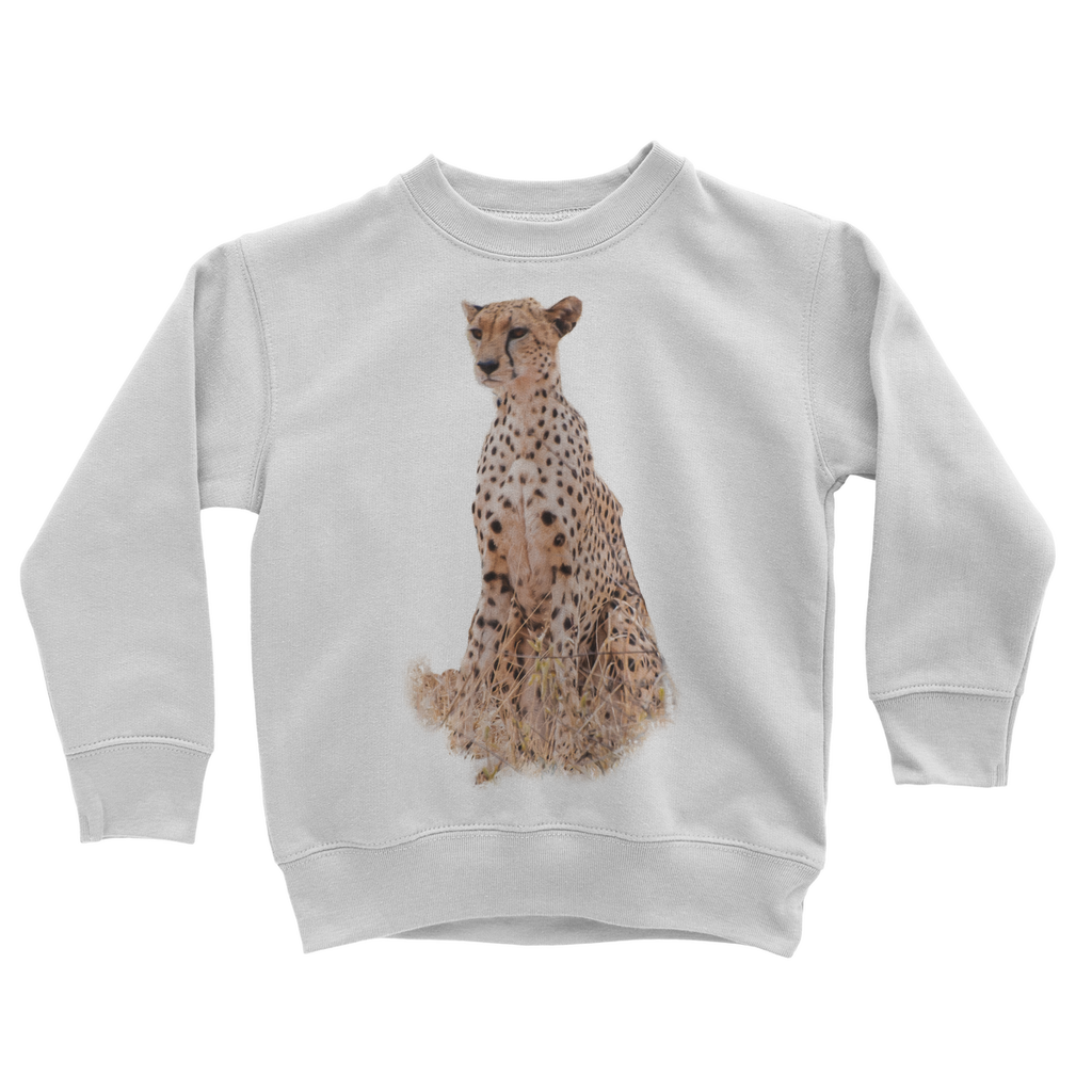 White african cheetah sweatshirt for kids