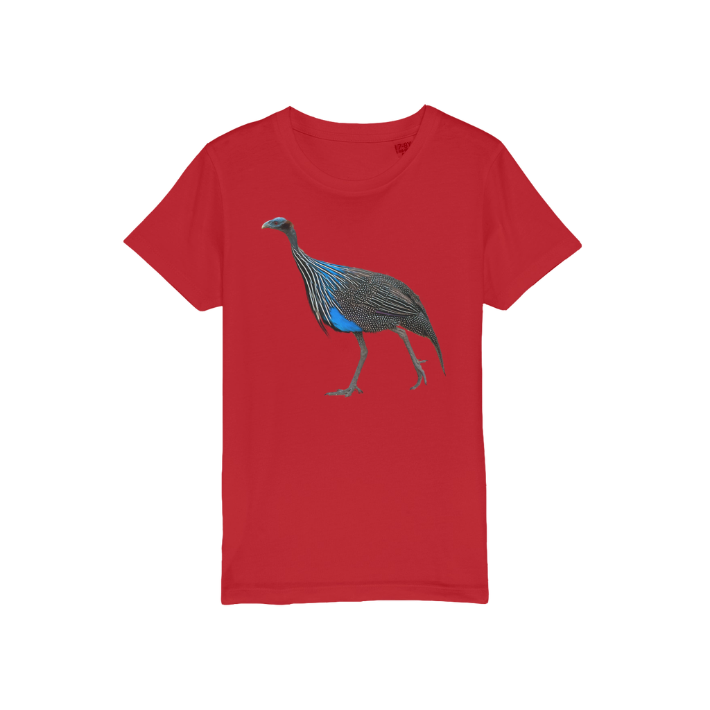 Vulturine Guinea Fowl Kids T-Shirt (Organic)