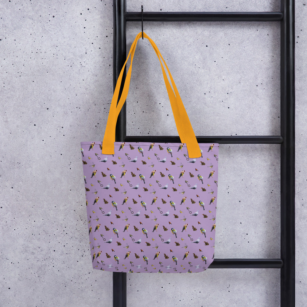 Garden Birds Tote bag (lilac)