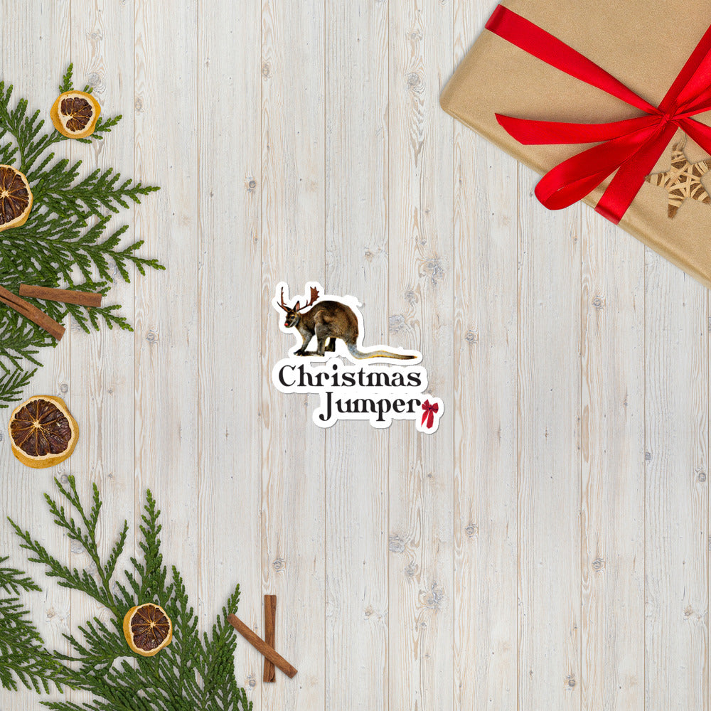 Kangaroo Christmas Jumper | The Christmas Collection | Stickers (Bubble-free)