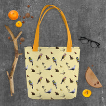 Load image into Gallery viewer, Garden Birds Tote bag ( lemon )
