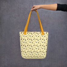 Load image into Gallery viewer, Garden Birds Tote bag (Sml print/lemon)
