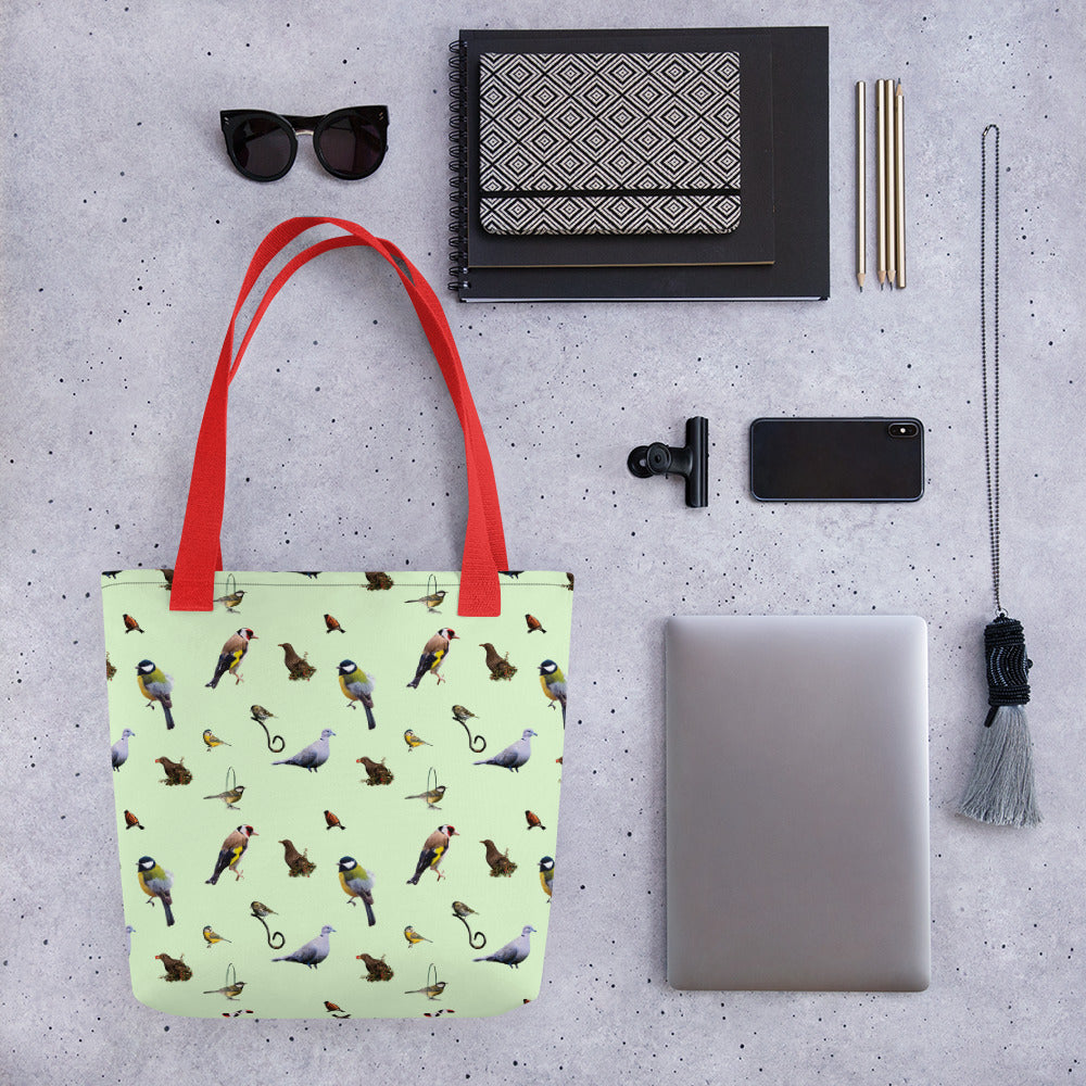 Garden Birds Tote bag (Mint)